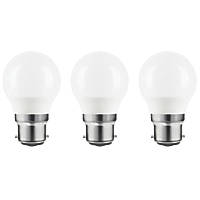 LAP 0294284001 BC Mini Globe LED Light Bulb 470lm 4.2W 3 Pack