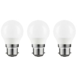 LAP  BC Mini Globe LED Light Bulb 470lm 4.2W 3 Pack