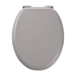 Pilica Soft-Close Toilet Seat Moulded Wood Grey