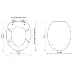 Pilica Soft-Close Toilet Seat Moulded Wood Grey