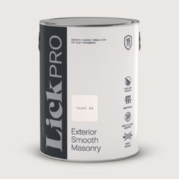 LickPro 5Ltr Smooth Taupe 02 Masonry Paint