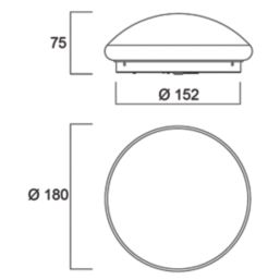 Sylvania Sylcircle LED Ceiling / Wall Light White 6W 520lm
