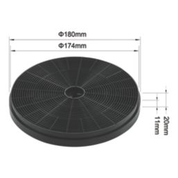 CARBFLT180 Carbon Cooker Hood Filter