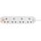 Masterplug 13A 4-Gang Unswitched Surge-Protected Extension Lead White 4m