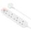 Masterplug 13A 4-Gang Unswitched Surge-Protected Extension Lead White 4m