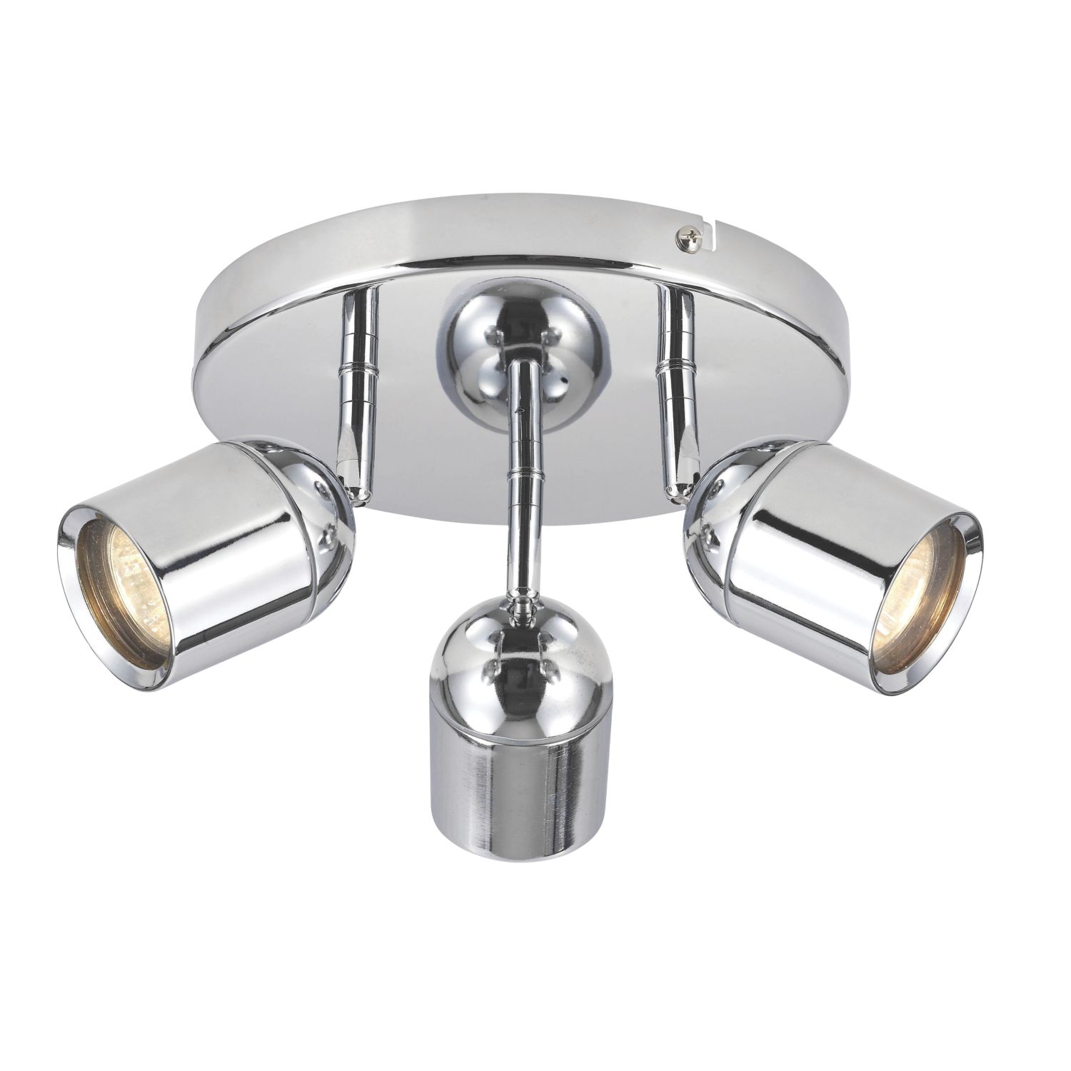 Lens Cylinder 3-Light Bathroom Spotlight Chrome (78510)