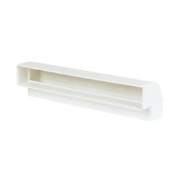 Manrose Rectangular Flat Channel Vertical 90° Bend White 225mm