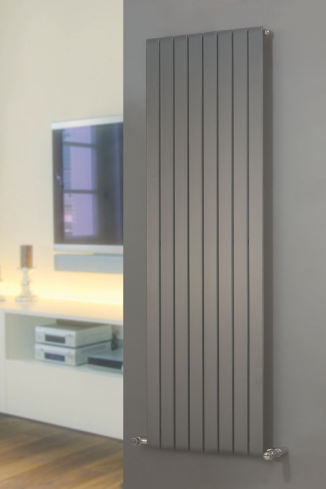 Ximax Oceanus Horizontal or Vertical Designer Radiator 1500mm x 445mm  Anthracite - Screwfix