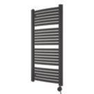 Ximax 1215mm x 580mm 2048BTU Black Curved Electric Towel Radiator