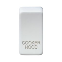 Knightsbridge 'COOKER HOOD' Switch Cover Matt White