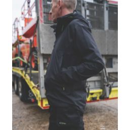 Apache White Rock Waterproof Jacket Black Large Size 23.62" Chest