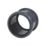 FloPlast  Push-Fit Double Socket Soil Pipe Coupler Anthracite Grey 110mm