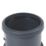 FloPlast  Push-Fit Double Socket Soil Pipe Coupler Anthracite Grey 110mm