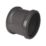 FloPlast  Push-Fit Double Socket Soil Pipe Coupler Anthracite Grey 110mm