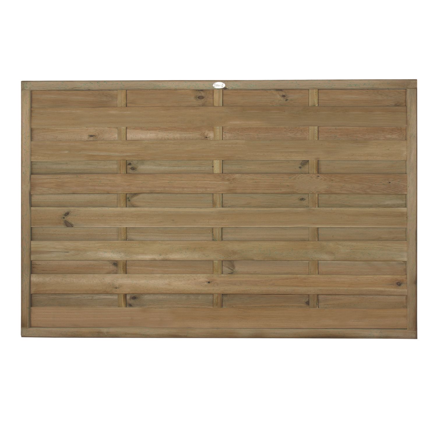 Forest Europa Single-Slatted Fence Panels Natural Timber 6' x 4' Pack of 5 (785KP)