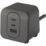 Masterplug 3-Outlet Type A & C Plug-In Power Hub Black 3.25A