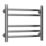 Reina 430mm x 500mm 621BTU Stainless Steel Flat Designer Towel Radiator