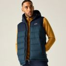 Regatta Aldthorn Hooded Gilet/Bodywarmer Moonlight Denim/Navy - 0Z9 X Large 52.8" Chest