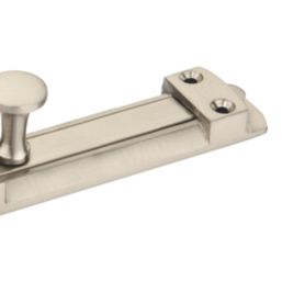 Smith & Locke Straight Door Bolt Satin Nickel 100mm
