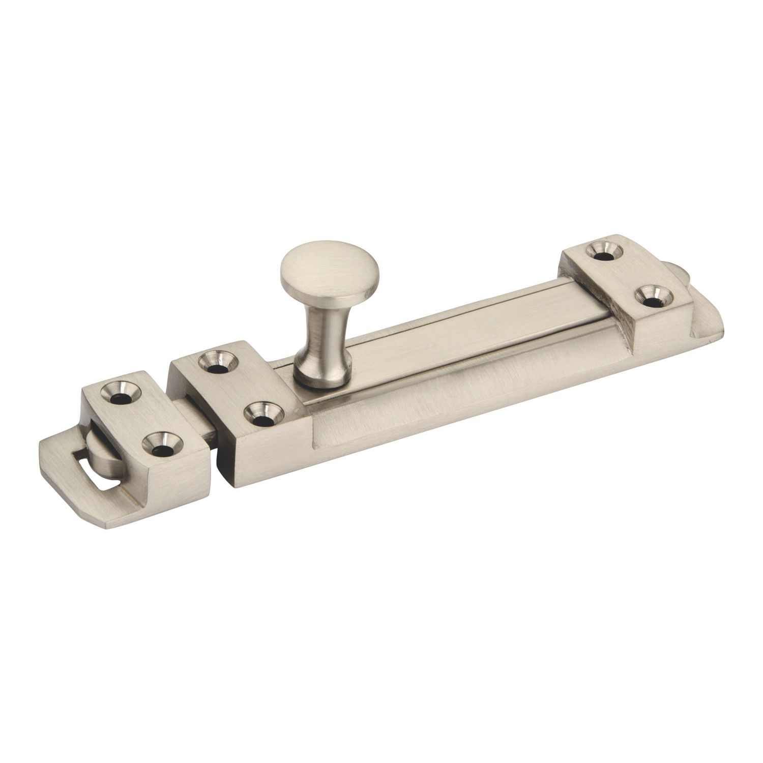 Smith & Locke Straight Door Bolt Satin Nickel 100mm (785PX)