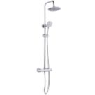 ETAL Videira Rear-Fed Concealed Polished Chrome Thermostatic Bar Mixer Shower