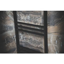 Towelrads 1200mm x 500mm 1871BTU Black Flat Designer Towel Radiator