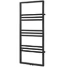 Towelrads 1200mm x 500mm 1871BTU Black Flat Designer Towel Radiator
