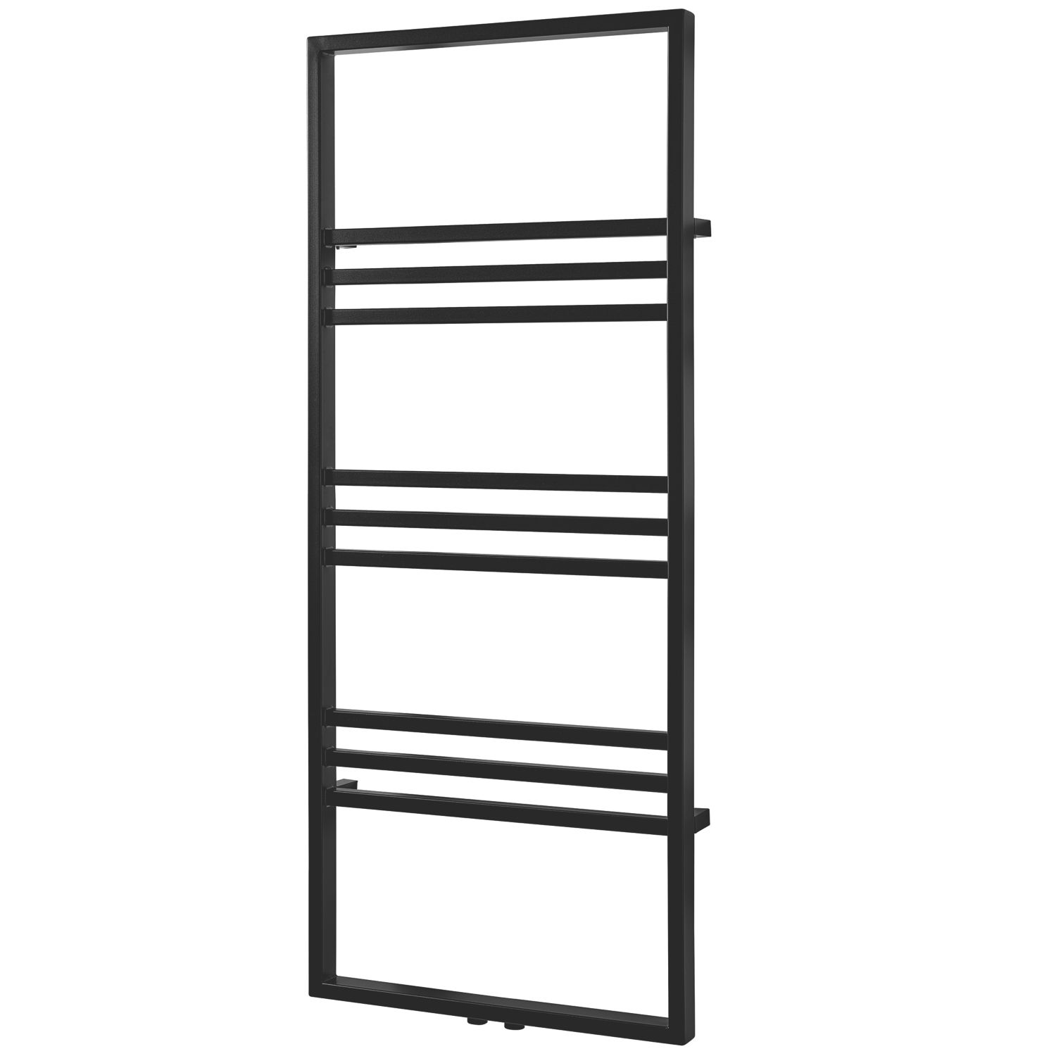 Towelrads 1200mm x 500mm 1871BTU Black Flat Designer Towel Radiator (785RY)