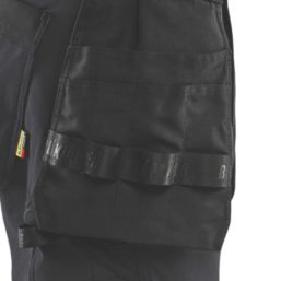 Blaklader  Detachable Holster Pocket Stretch Shorts Black 36" W