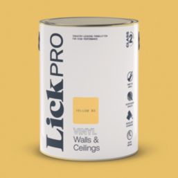 LickPro  5Ltr Yellow 03 Vinyl Matt Emulsion  Paint