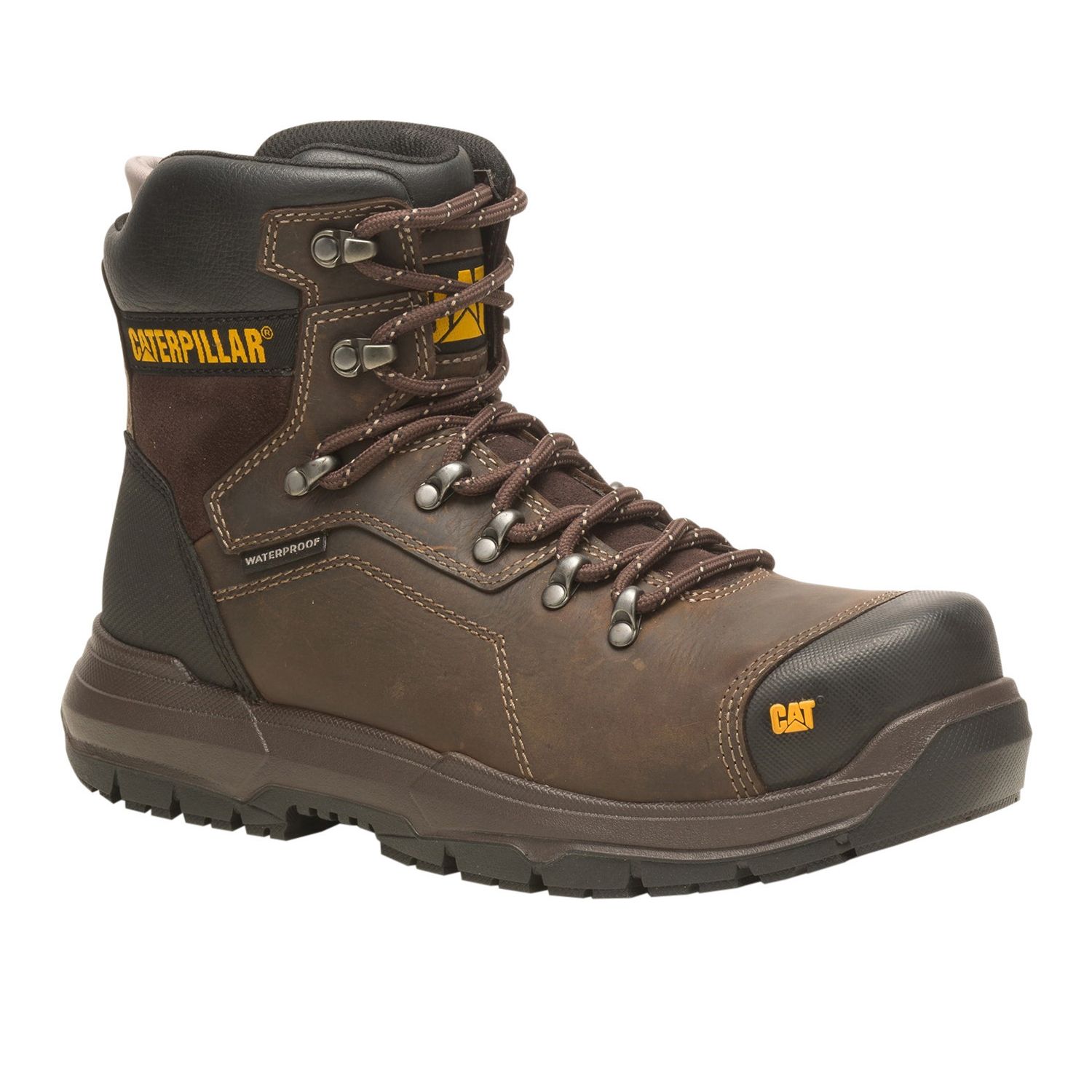 CAT Diagnostic 2.0 Size 12 Brown Waterproof Steel Toe Cap Safety Boots (785XP)