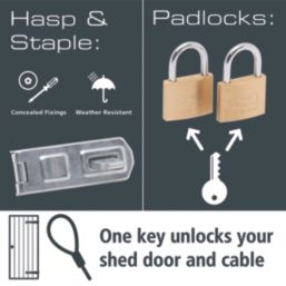 Burg-Wachter Shed Security Kit 5 Pieces