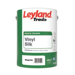 Leyland Trade  5Ltr Magnolia Vinyl Silk Emulsion Wall Paint