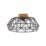 Eglo Padstow Ceiling Light Black/Natural