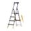 Werner Aluminium 1.60m 4 Step Swingback Platform Step Ladder