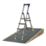 Werner Aluminium 1.60m 4 Step Swingback Platform Step Ladder