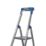 Werner Aluminium 1.60m 4 Step Swingback Platform Step Ladder