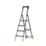 Werner Aluminium 1.60m 4 Step Swingback Platform Step Ladder