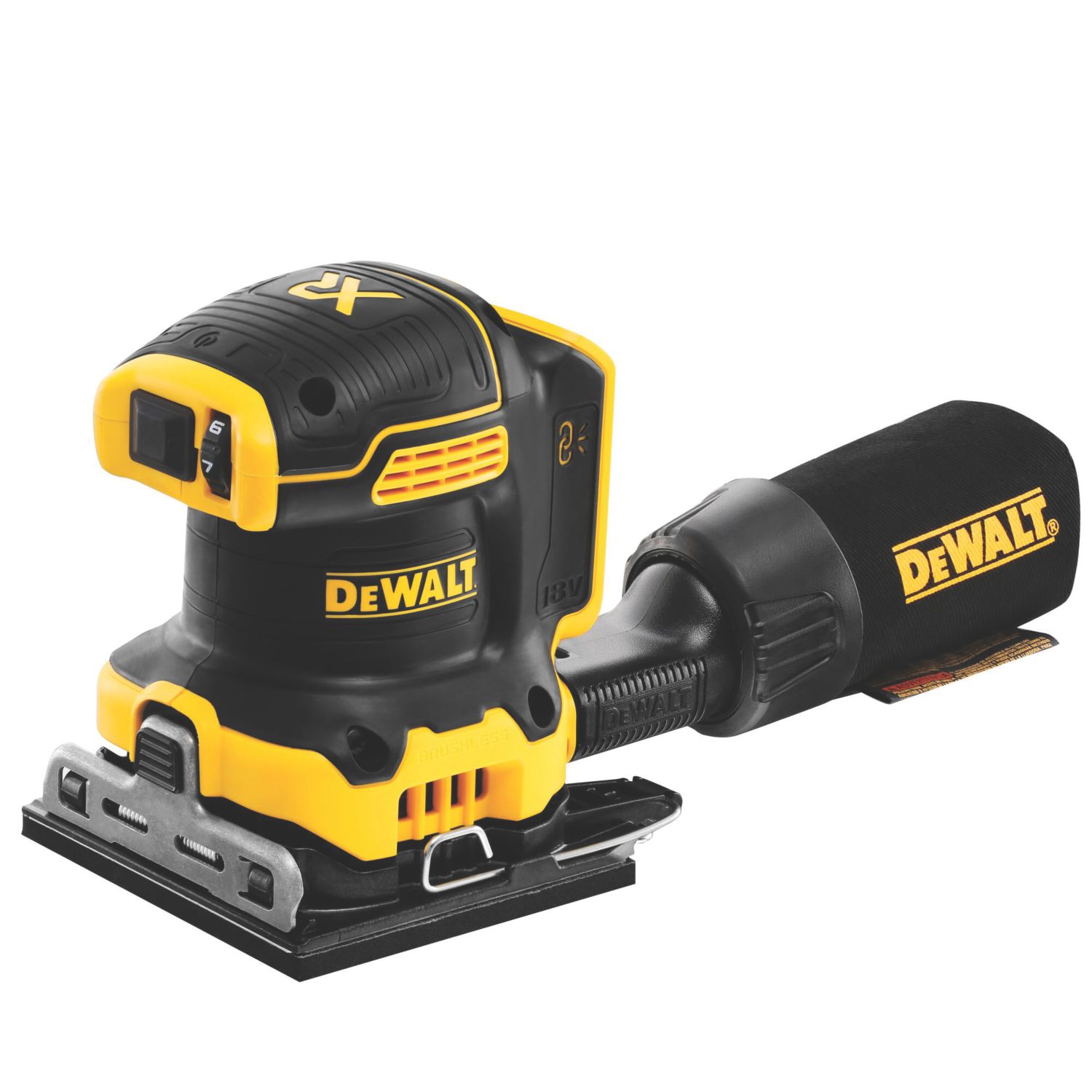 DEWALT DCW200N-XJ 18V Li-Ion XR Brushless Cordless Random Orbital Sander - Bare (786EK)