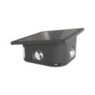 Calex Altamura Outdoor LED Solar Wall Light  Black 40lm