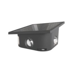 Calex Altamura Outdoor LED Solar Wall Light  Black 40lm