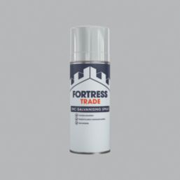 Fortress Trade Zinc-Galvanising Spray Paint Silver Matt 400ml