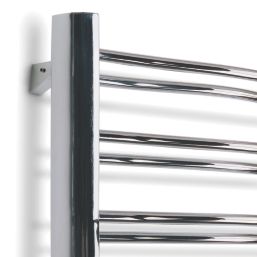 Time 420mm x 600mm 716BTU Chrome Flat Designer Towel Radiator