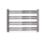 Time 420mm x 600mm 716BTU Chrome Flat Designer Towel Radiator