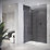 Mira Platinum Gravity-Pumped Rear-Fed Black / Chrome Thermostatic Wireless Dual Outlet Digital Mixer Shower