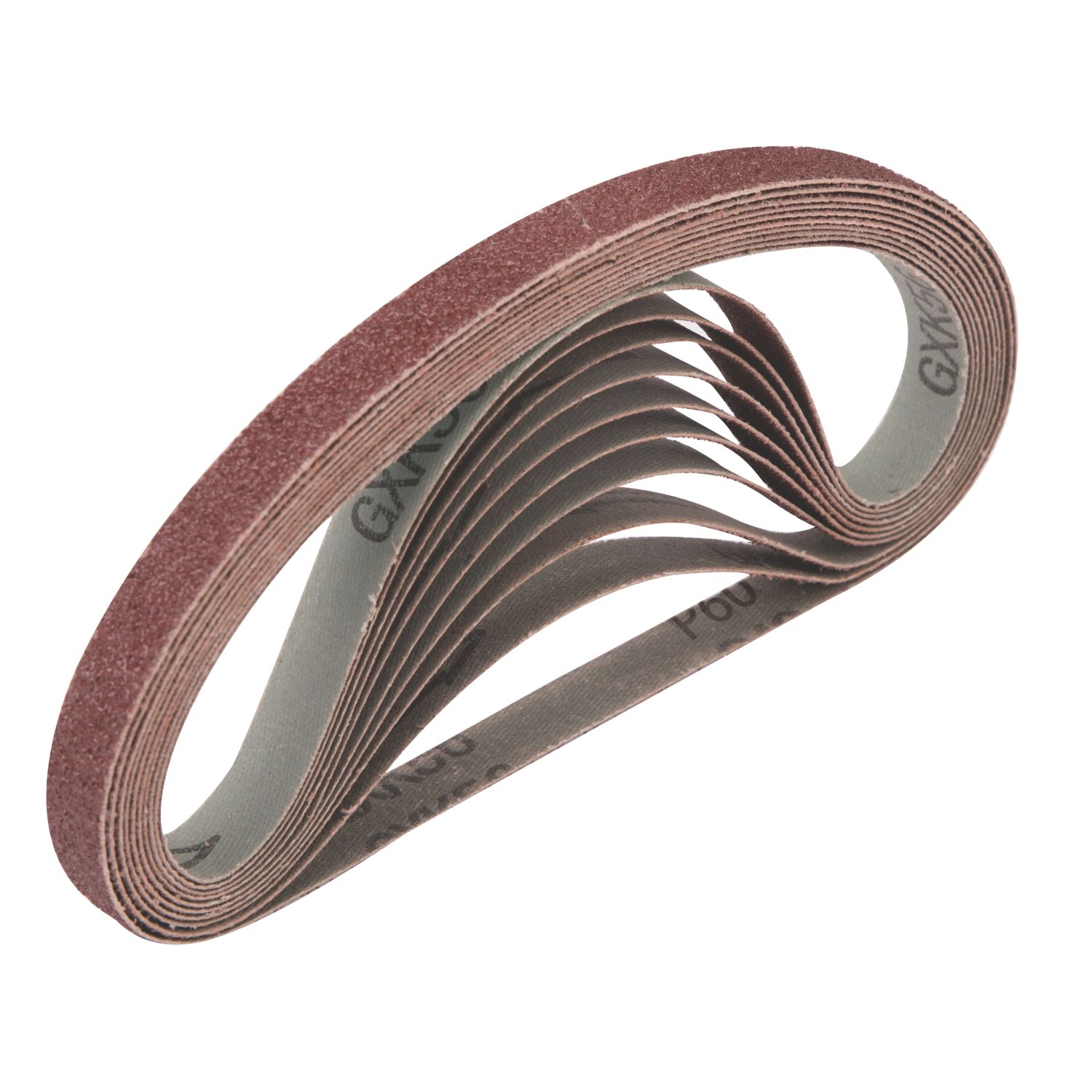 Titan 60 Grit Multi-Material Sanding Belts 457mm x 13mm 10 Pack (786PG)