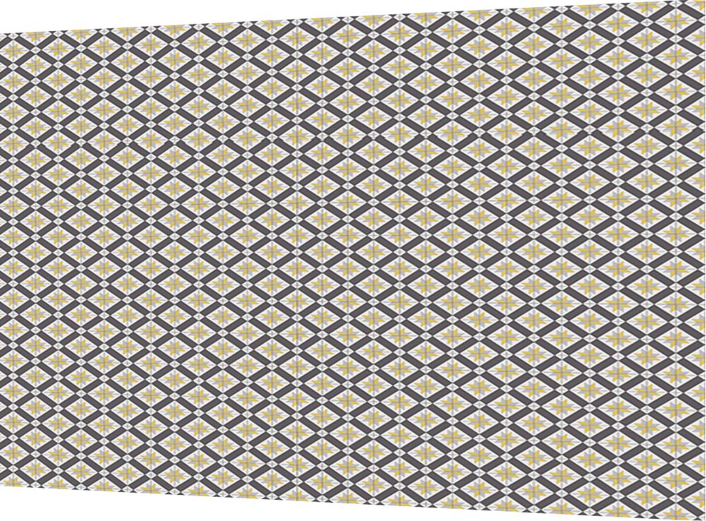 Splashwall  Blue / Yellow Alloy Splashback 600mm x 800mm x 4mm