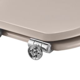 Pilica Soft-Close Toilet Seat Moulded Wood Taupe