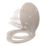 Pilica Soft-Close Toilet Seat Moulded Wood Taupe