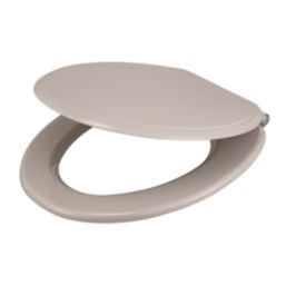 Pilica Soft-Close Toilet Seat Moulded Wood Taupe